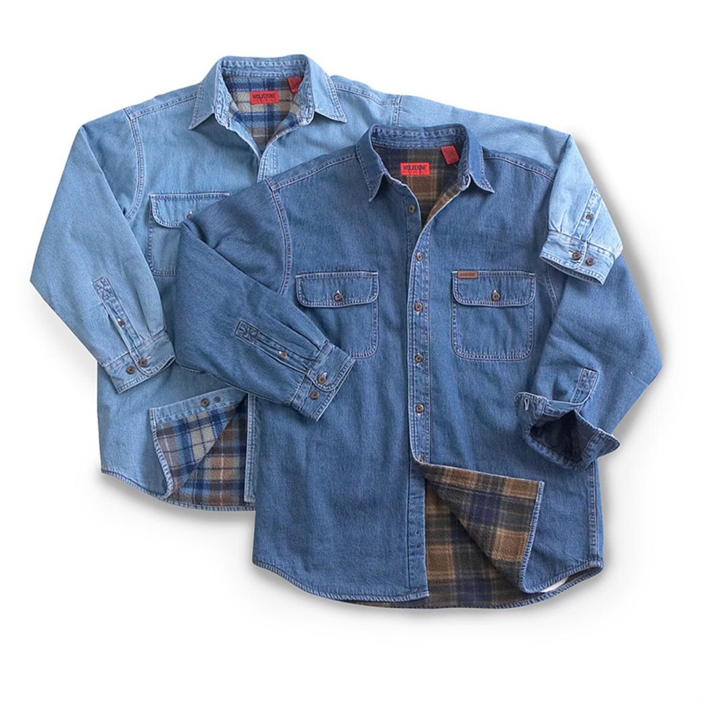 3/$20 Wolverine Denim Flannel